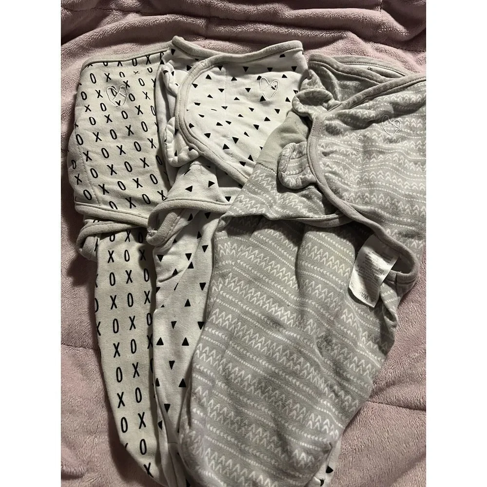 Swaddle Me Lot Of 3 Small/Medium Baby‎ Swaddles